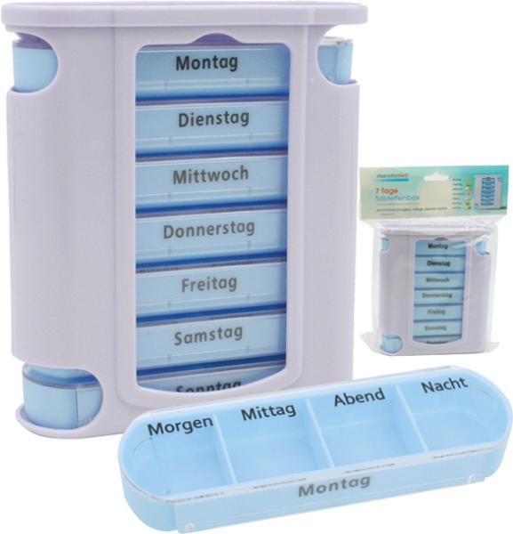 Tablettendispenser Pillen-/Tablettenbox 7 Tage